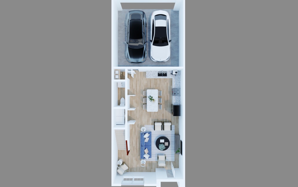 Solstice (AU3201FL) - 3 bedroom floorplan layout with 2.5 bathrooms and 1482 - 1532 square feet (Floor 1)